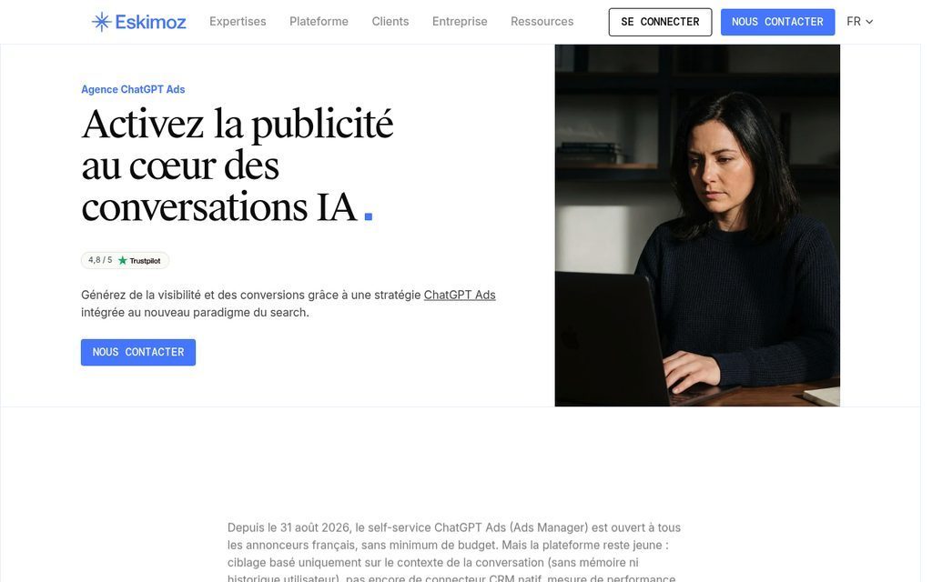 Eskimoz - agence ChatGPT Ads