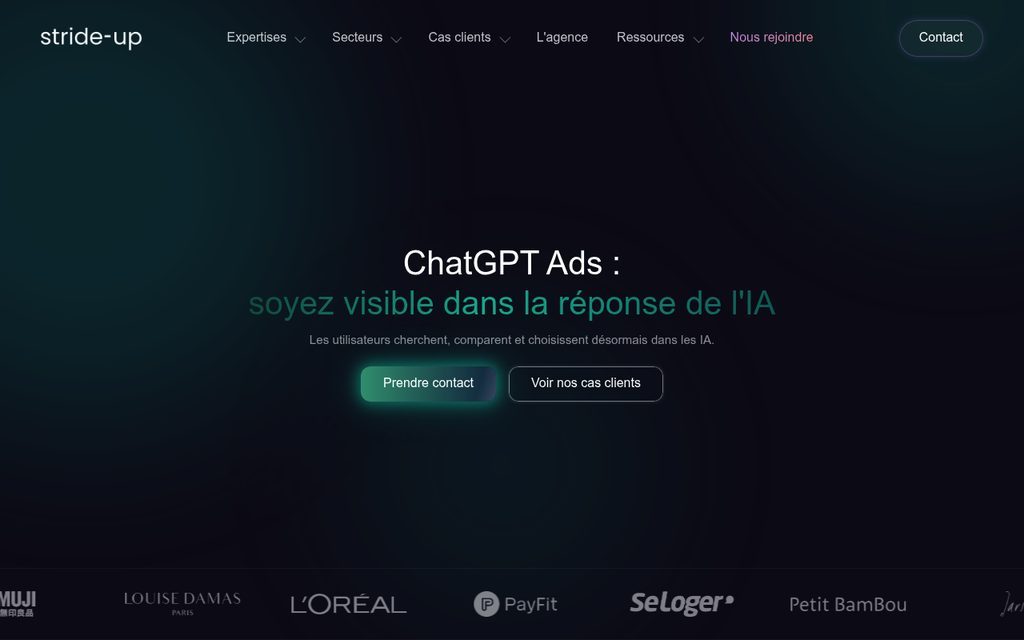 Stride-up - agence ChatGPT Ads