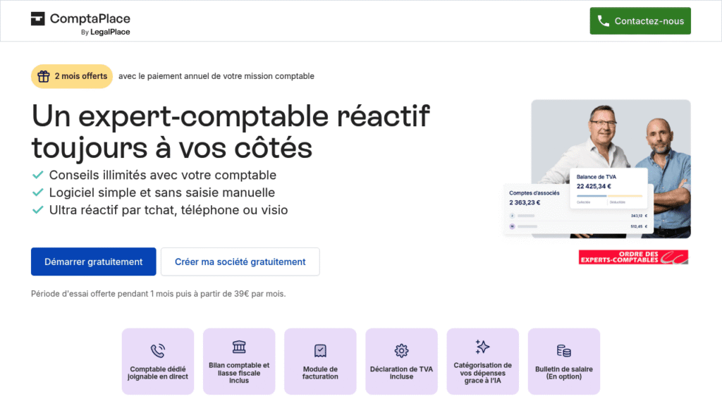 Capture d'écran de ComptaPlace