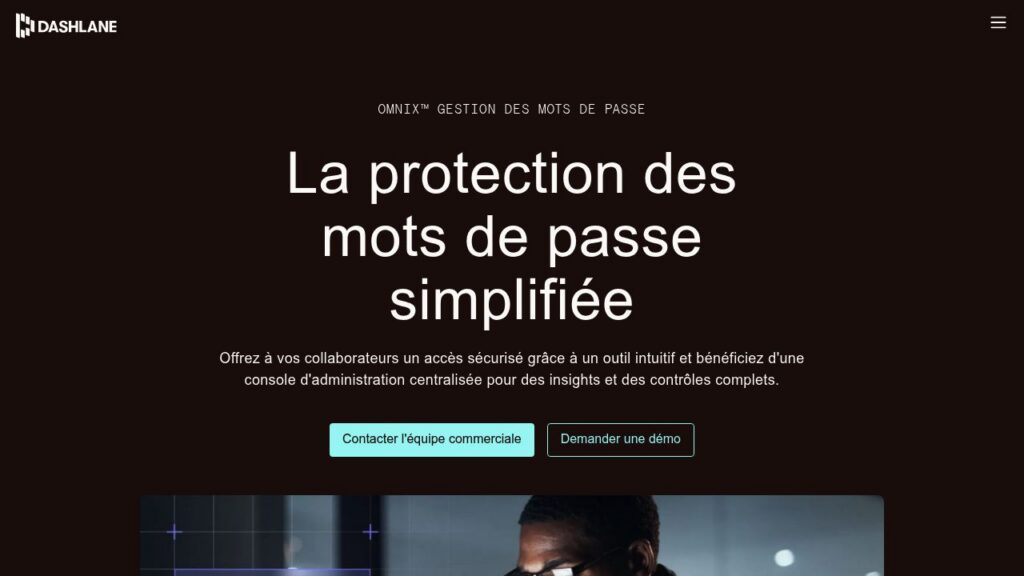 Capture d'écran de Dashlane pour les entreprises