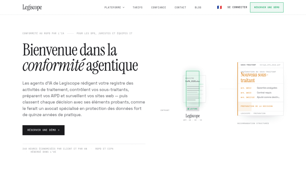 Capture d'écran de Legiscope