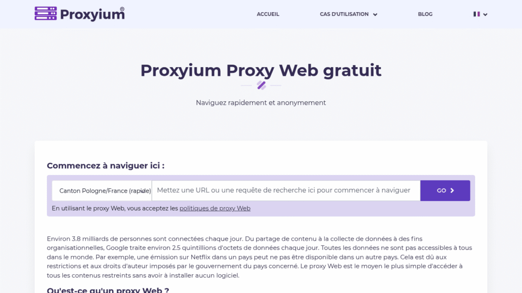 Capture d'écran de Proxyium