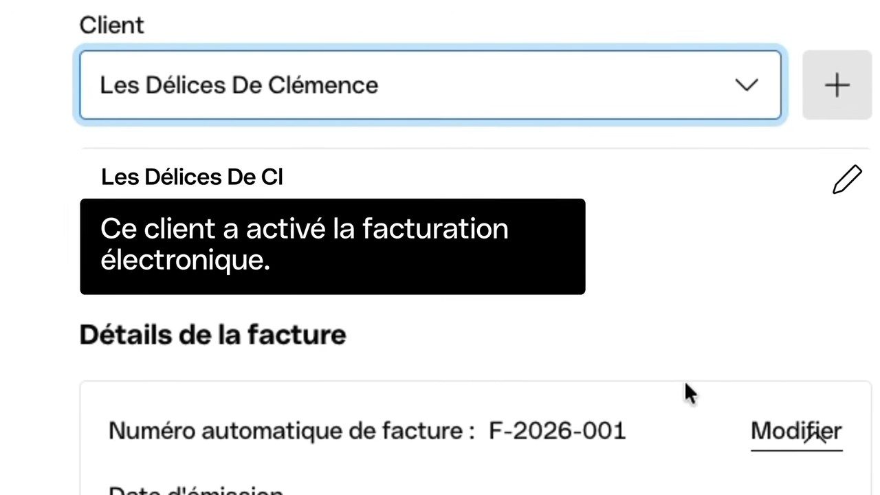 Badge Qonto indiquant que le client a activé la facturation électronique