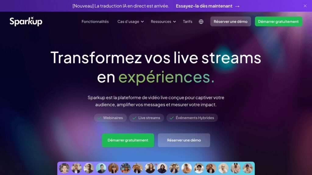 Capture d'écran de Sparkup