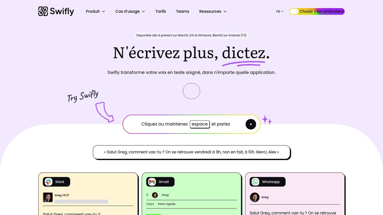 Capture d'écran de Swifly