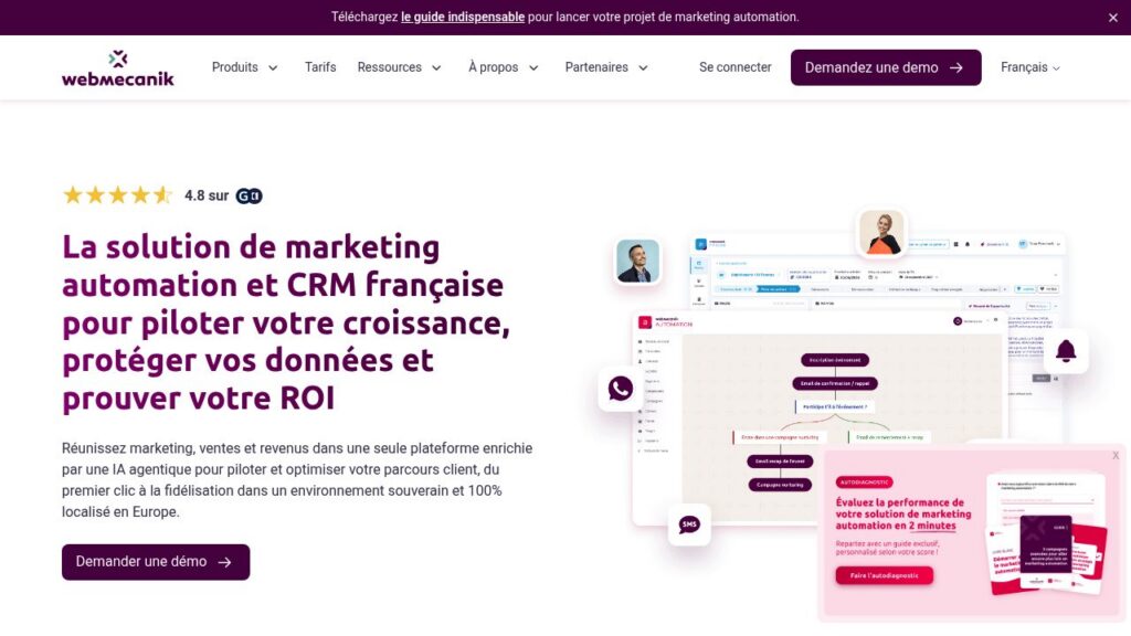 Capture d'écran de Webmecanik